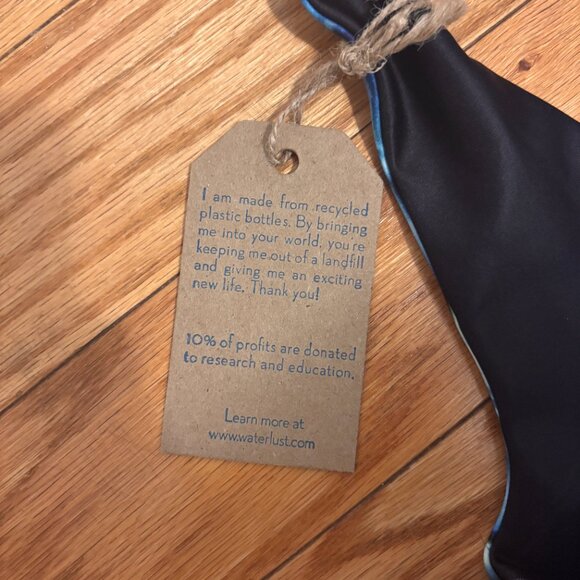 Waterlust Abalone Restoration Reversible Top Women XS/S Blue Ocean Print UPF 50+ - Picture 6 of 11